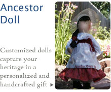 Customized dolls capture your heritage in a personalized and handcrafted gift